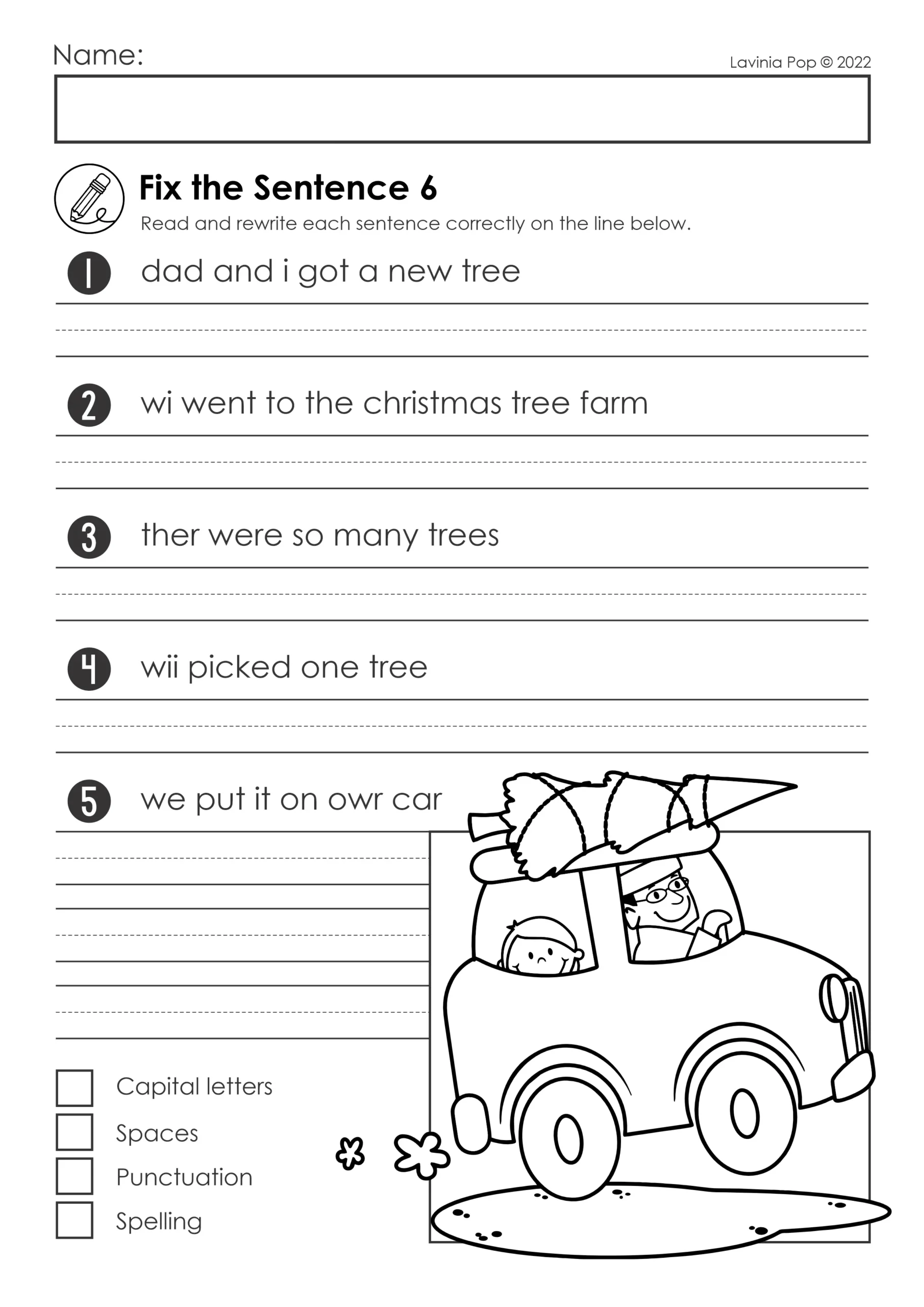 free christmas fix the sentence